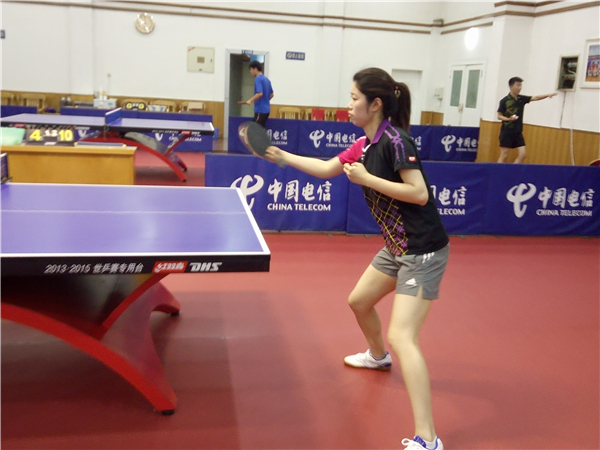 中国邮政储蓄银行乒乓球代表队在蓉备战集训